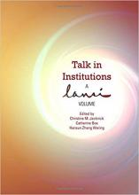 Talk in Institutions: A Lansi Volume Cover